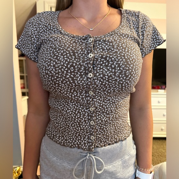 Cropped brown top from Brandy - Picture 1 of 2